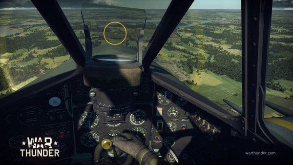 War Thunder - вид из кабины самолета